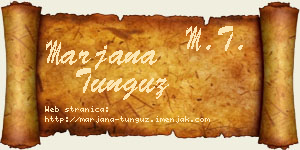 Marjana Tunguz vizit kartica